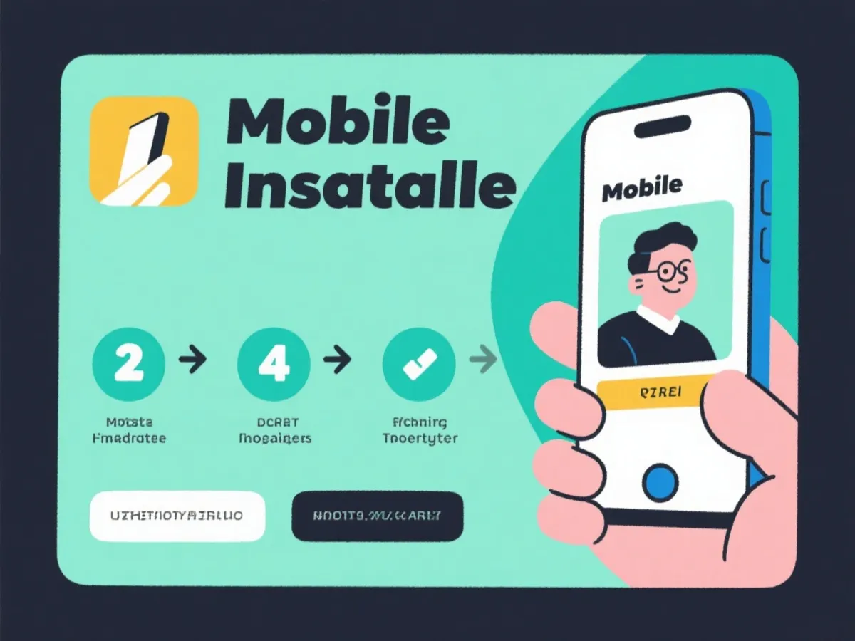 APP安装引导示意图